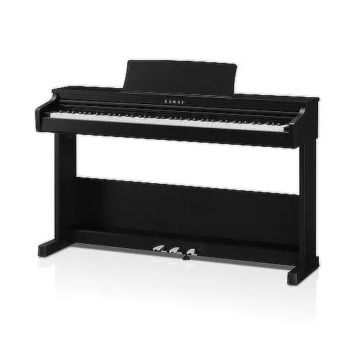 piano noir avec pupitre