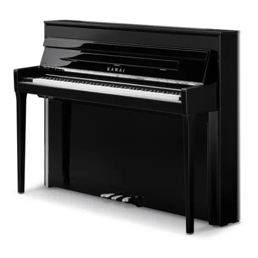 Digitalpiano mit Klaviermechanik in schwarz